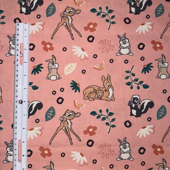 Disney Licensed Bambi & Friends Pack Cotton Fabric - 1/2 Yard - Flower, Thumper - Picture 2 of 8
